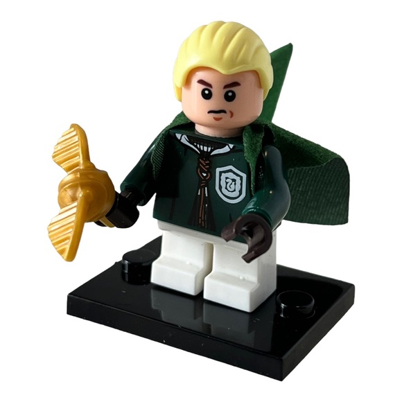 Harry Potter Draco Malfoy Quidditch Match Mini Figures Broom Lego Compatible - Picture 7 of 8
